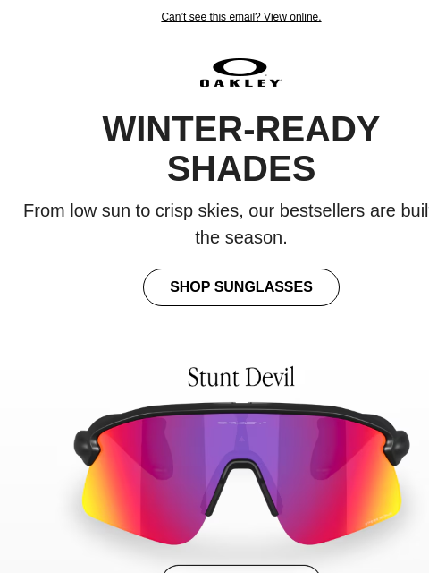 oakley newsletter: Your New Sunglasses Just Dropped