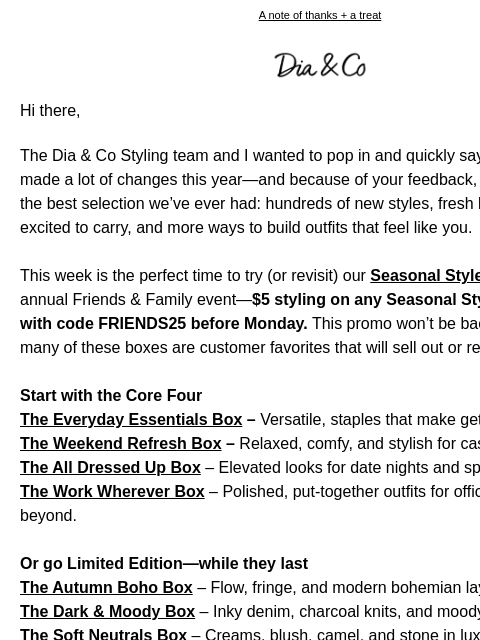 dia newsletter: Our best selection yet—hundreds of new styles + $5...