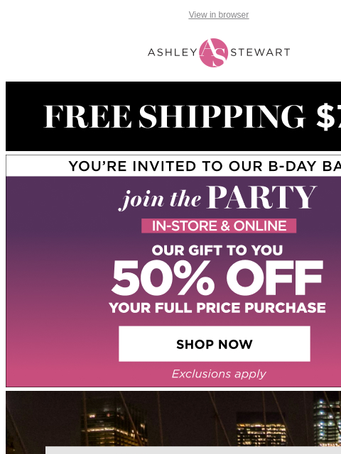 ashleystewart newsletter: These looks were made for after hours π