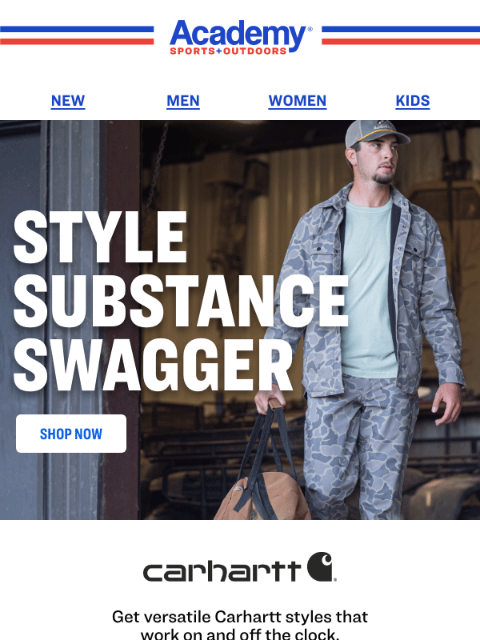academy newsletter: Carhartt | Look Good on and off the Clock