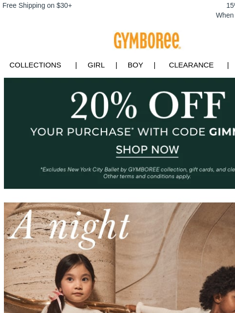 gymboree newsletter: Going to the Ballet? We've Got Your Look โฌ๏ธ๐ฉฐ