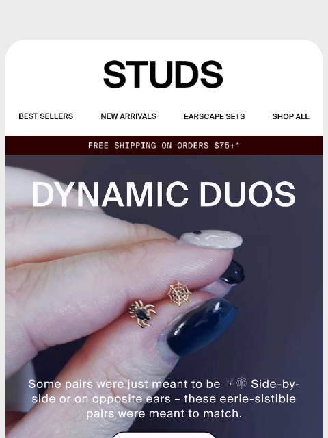 studs newsletter: Creepy-cute combos for your ears