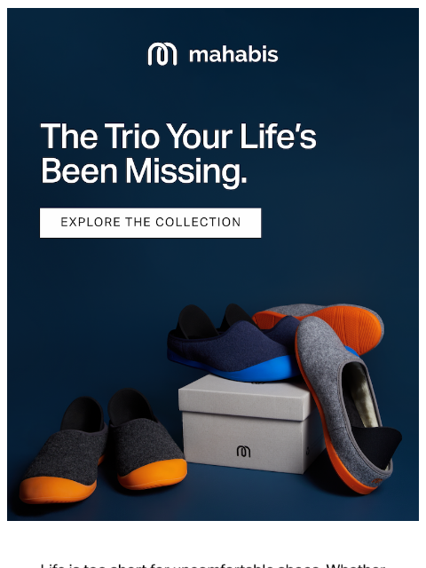 mahabis newsletter: 3 Pairs to Make Your Life More Comfortable