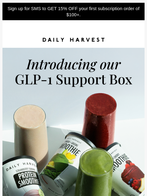 daily-harvest newsletter: Just launched: GLP-1 Support Box