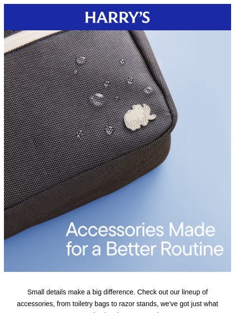 harrys newsletter: Level up your routine