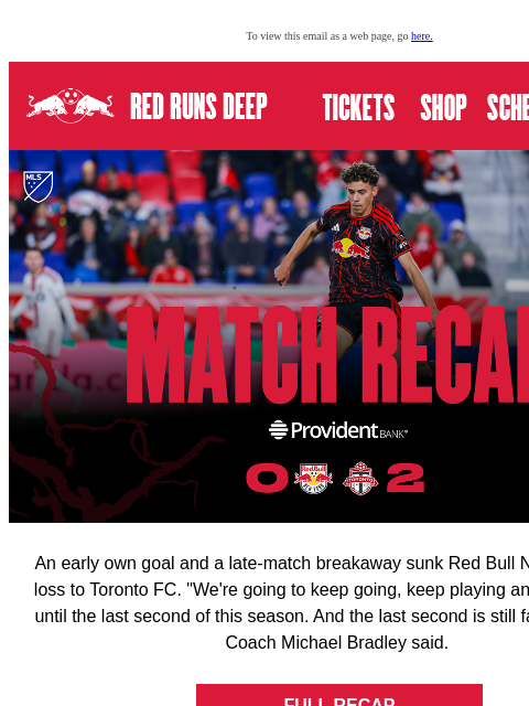 newyorkredbulls newsletter: Matchday 31 Recap: We're On To Miami