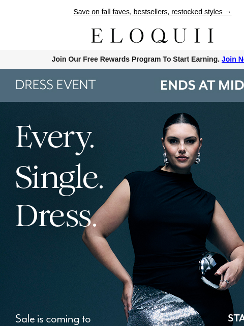 eloquii newsletter: Now until midnight: 👗 from $39