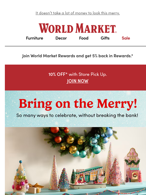 emailworldmarket newsletter: 🎅💵 Holiday joy for less jingle! 