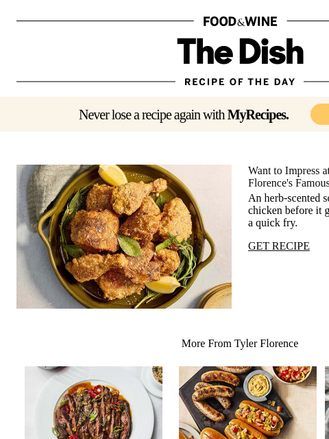 foodandwine newsletter: California Fried Chicken