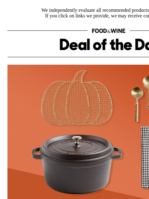 foodandwine newsletter: Crate & Barrel Revealed Its Fall Baking Essentials...