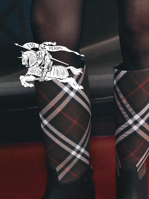 burberry newsletter: Check shoes for women
