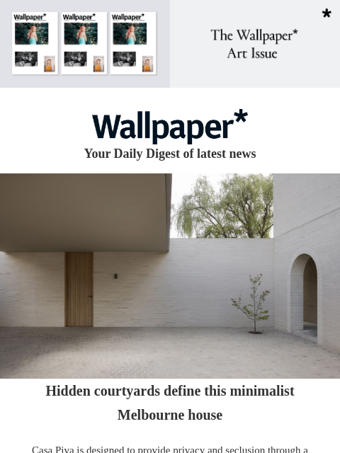 futureplc newsletter: Hidden courtyards define this Melbourne house