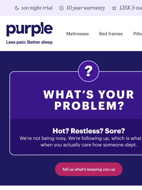 purple newsletter: Following up — how’s the back?