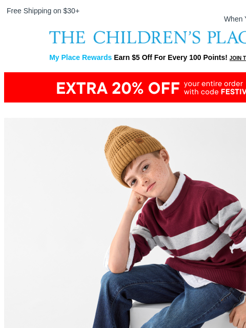 childrensplace newsletter: Find Their Fit! Jeans are $9.99 & Up 👖