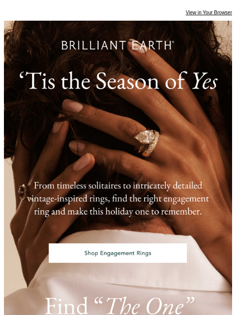 brilliantearth newsletter: This season’s biggest gift is in the smallest box