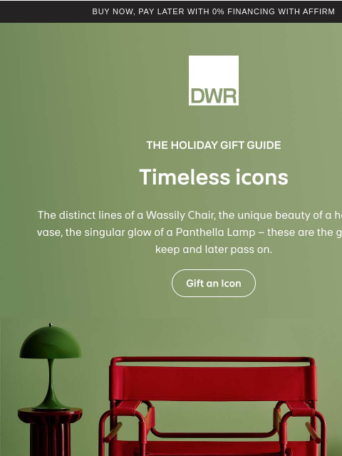 dwr newsletter: Gift a timeless icon