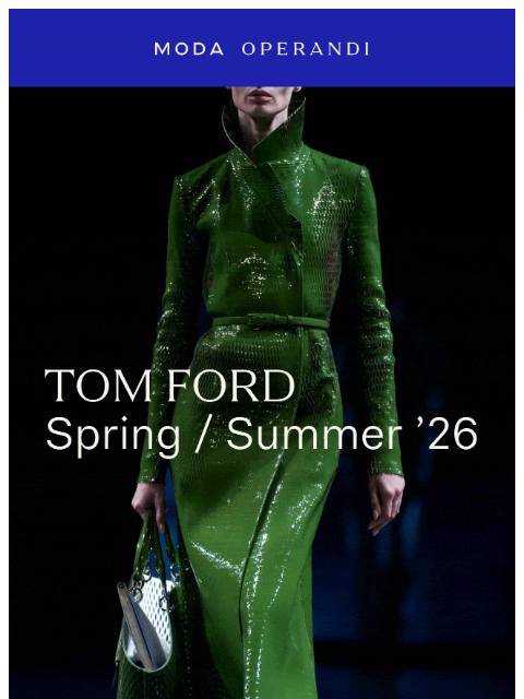 modaoperandi newsletter: Dive into TOM FORD