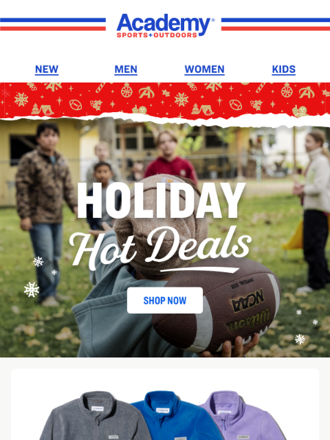 academy newsletter: Holiday Hot Deals Are Here!
