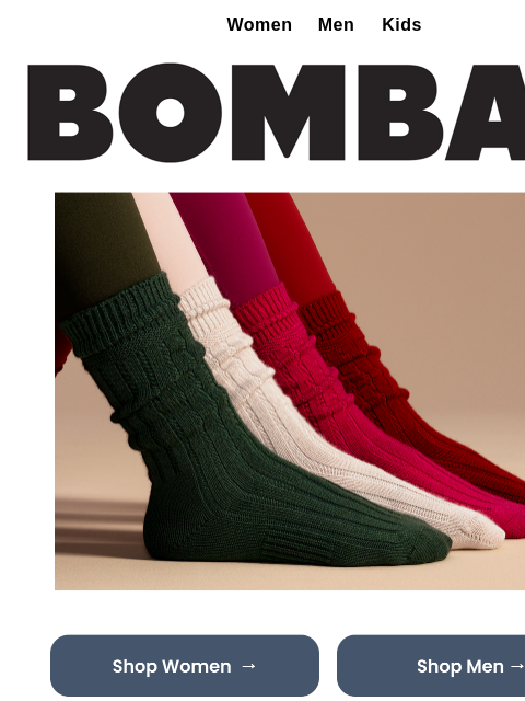 bombas newsletter: New Color Drop: Merino Cashmere