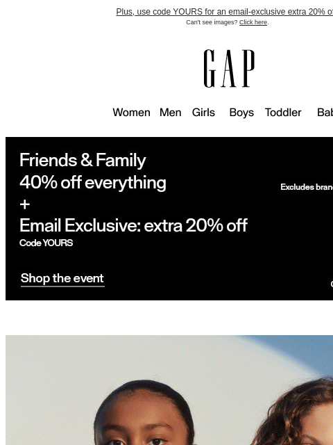 gap newsletter: The Halloween Shop + 40% off everything