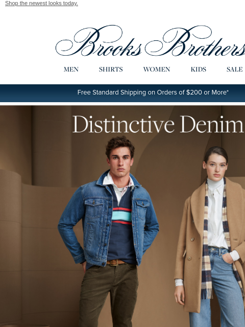 brooksbrothers newsletter: Easy denim does it: instantly cool, always elevate...