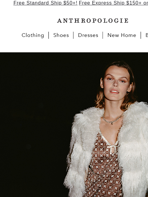 anthropologie newsletter: Roaring '20s. But make it current.