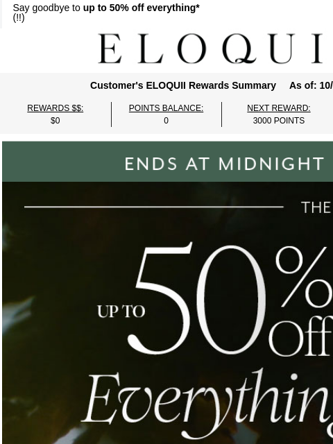 eloquii newsletter: THE FALL EVENT ENDS TONIGHT 💔