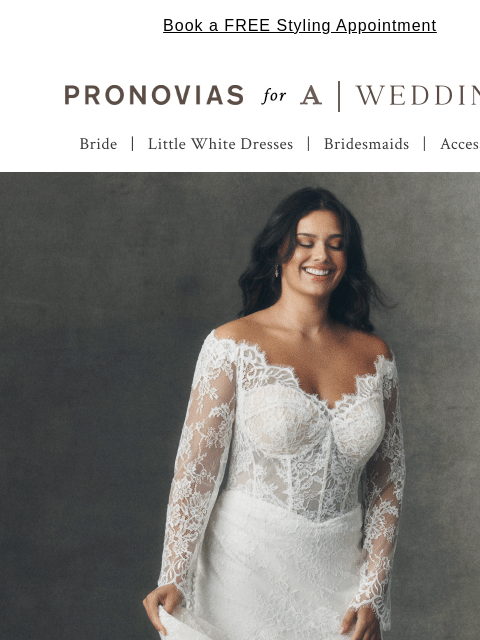 anthropologie newsletter: New! Pronovias for Anthropologie Weddings