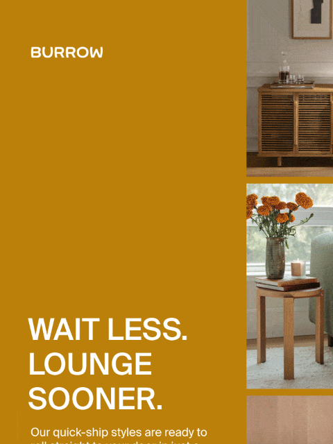 burrow newsletter: On sale, and ready to ship