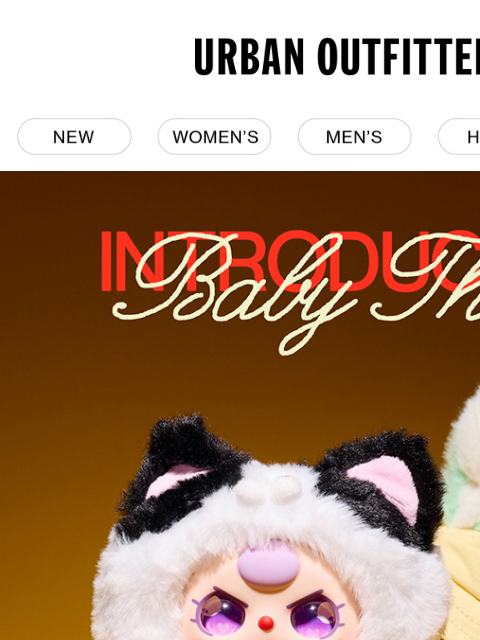 urbanoutfitters newsletter: new at UO: BABY THREE π