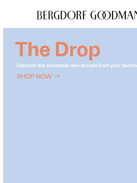 bergdorfgoodman newsletter: The Drop: New Arrivals Just Landed