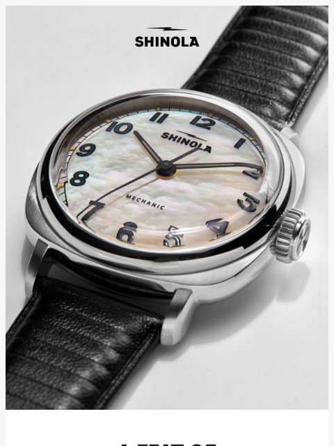 shinola newsletter: A Highly Exclusive New Mechanic
