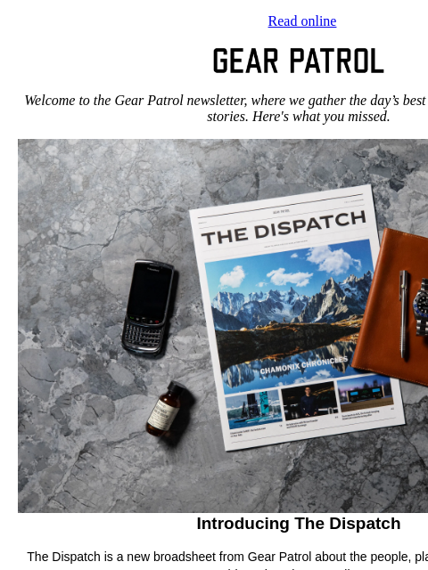 gearpatrol newsletter: Yeti's Affordable New Release Is Decidedly Practic...