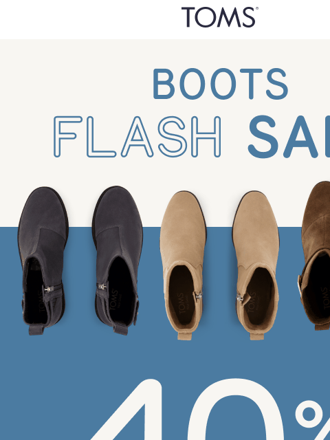 toms newsletter: Boots You Love⚡️Up to 40% Off