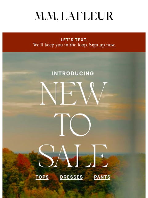 mmlafleur newsletter: New styles added to sale 👀
