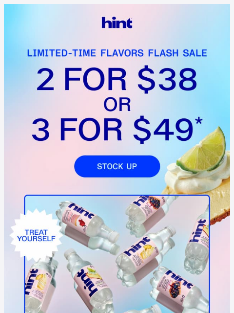 drinkhint newsletter: Our Limited-Time Flavors Flash Sale is on now!