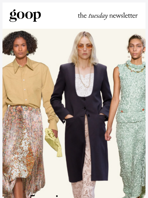 goop newsletter: the Tuesday newsletter