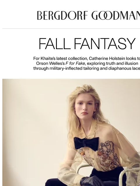 bergdorfgoodman newsletter: Just In: KHAITE Fall ’26