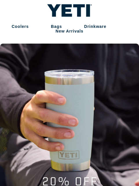 yeti newsletter: Get 20% Off Ridgeline