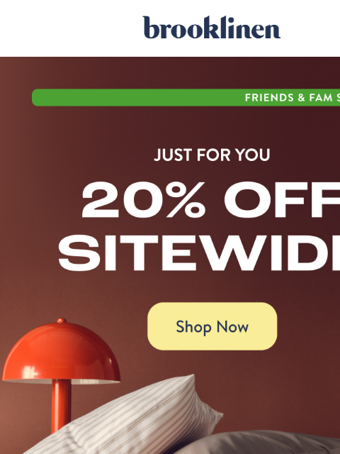 brooklinen newsletter: SALE on the BEST. SHEETS. EVER.