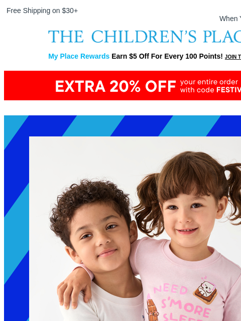 childrensplace newsletter: NEW Holiday PJs: Pick Your Print! 🎄❄️