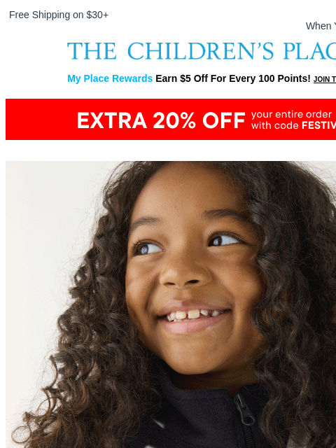 childrensplace newsletter: ⏳ Tick-Tock… Cozy Sale Ends TODAY! 50–65% OFF