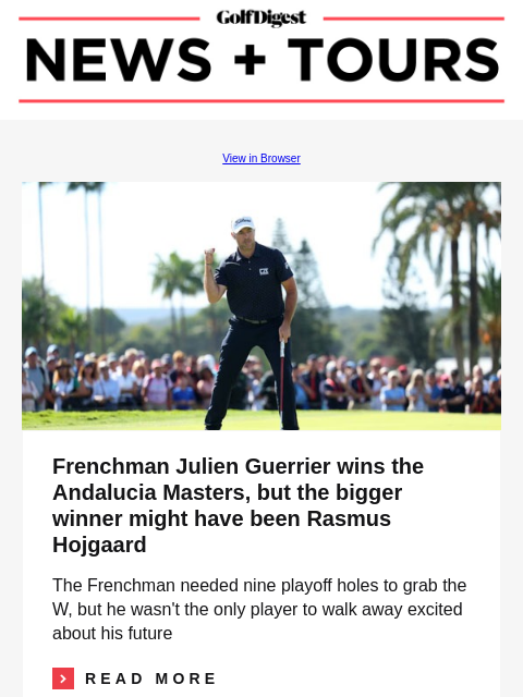 The putter switch that changed JT Poston's career GolfDigest View in Browser Frenchman Julien Guerrier wins the Andalucia Masters, but the bigger winner might have been Rasmus Hojgaard Frenchman