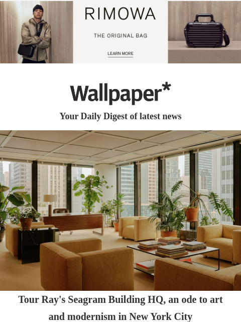 Plus, odd-shaped watches, elegant floor lamps and Anne Buckwalter's erotic interiors ‌ ‌ ‌ ‌ ‌ ‌ ‌ ‌ ‌ ‌ ‌ ‌ ‌ Wallpaper* Your Daily Digest of latest news new york apartment Tour Ray's Seagram