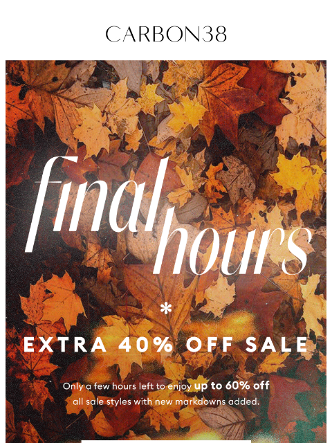 Time is running out! Enjoy up to 60% off sale styles with code: EXTRA40 ͏ ͏ ͏ ͏ ͏ ͏ ͏ ͏ ͏ ͏ ͏ ͏ ͏ ͏ ͏ ͏ ͏ ͏ ͏ ͏ ͏ ͏ ͏ ͏ ͏ ͏ ͏ ͏ ͏ ͏ ͏ ͏ ͏ ͏ ͏ ͏ ͏ ͏ ͏ ͏ ͏ ͏ ͏ ͏ ͏ ͏ ͏ ͏ ͏ ͏ ͏ ͏ ͏ ͏ ͏ ͏ ͏ ͏ ͏ ͏ ͏ ͏ ͏ ͏ ͏