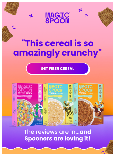magicspoon newsletter: We're not gatekeeping this cereal π₯£