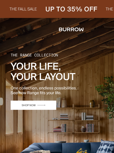 burrow newsletter: One collection, endless possibilities