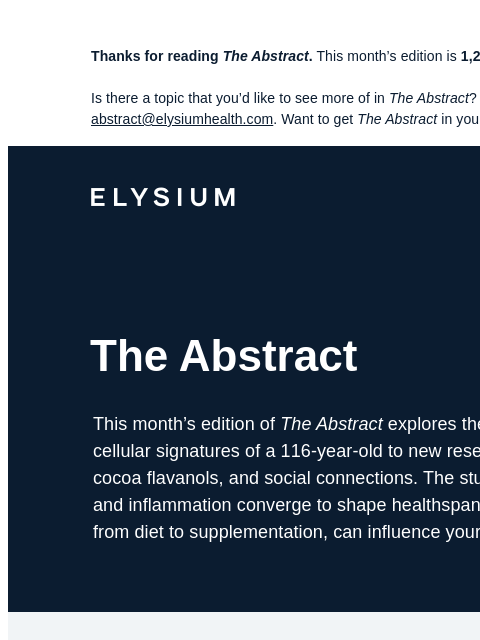elysiumhealth newsletter: NMN boosts hair growth and quality