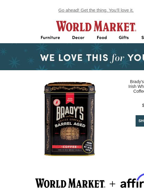 emailworldmarket newsletter: Like what you saw? Buy today. Get it soon. π