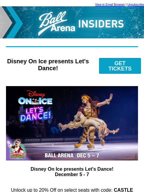 kroenkeentertainment newsletter: Special Offer for Disney On Ice!